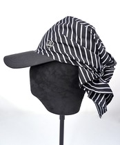 ハートロゴストライプスカーフCAP　CQ-48509