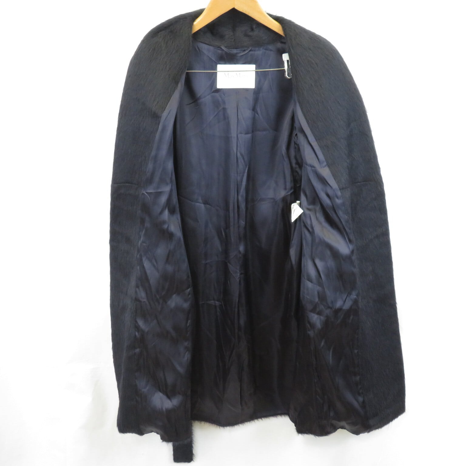 Max Mara イタリア製 アルパカシルク ロング ガウンコート size40