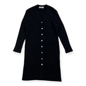 カシミヤ100% PIERRE BALMAIN ピエールバルマン ロング ニット カーディガン サイズ 40 /ブラック/レディース