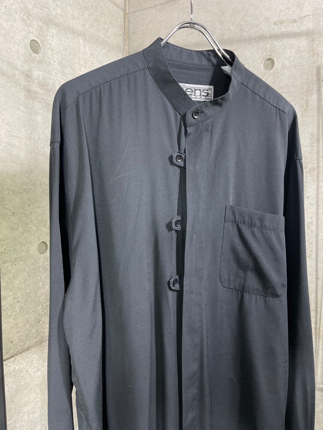 old stand collar rayon shirt