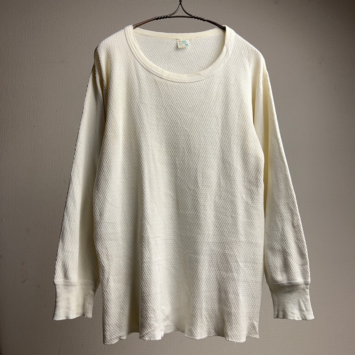 70's JCPenney THERMAL WHITE SIZE M 70年代 サーマル カットソー 白【0908A66】 【公式