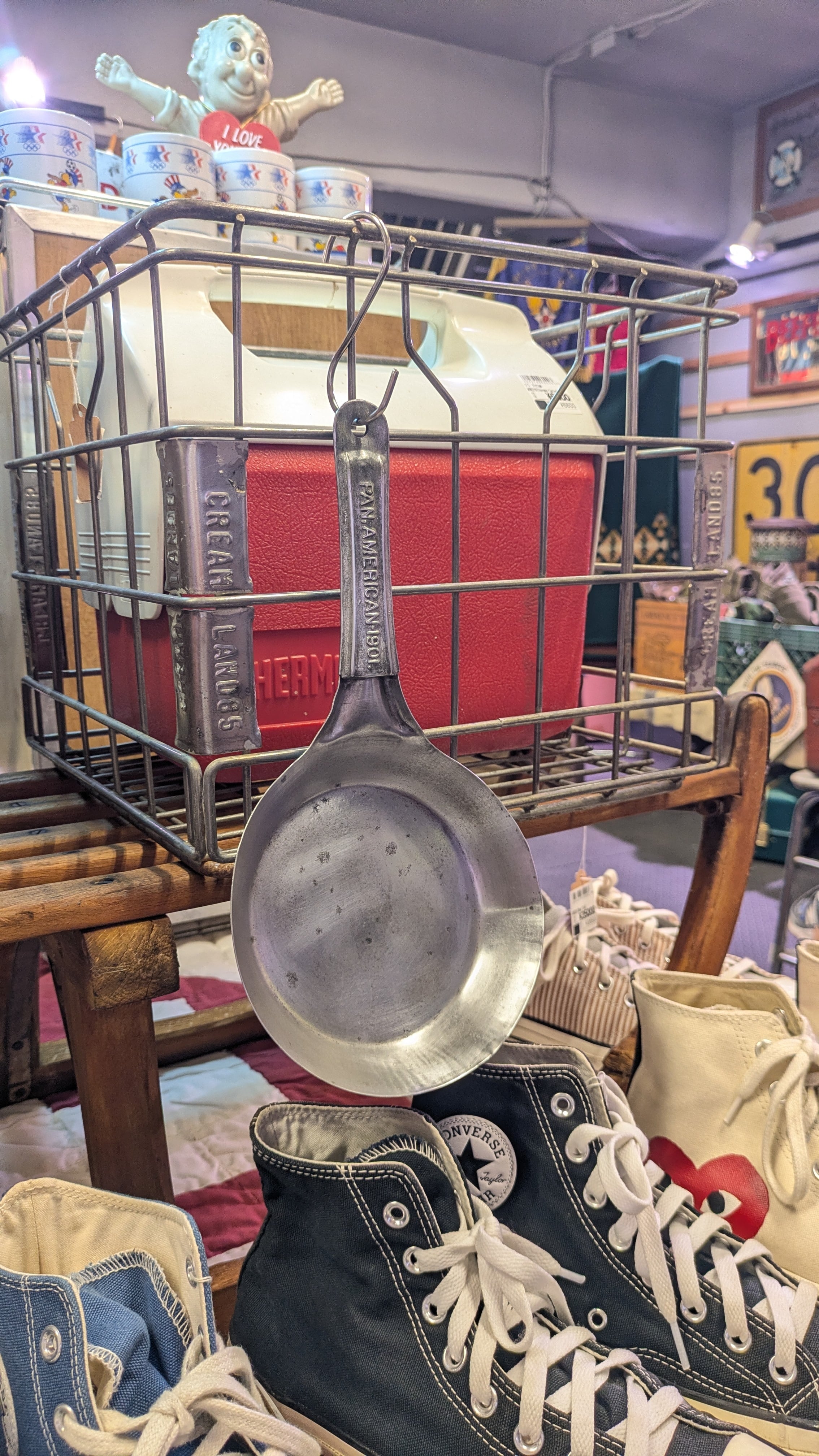 Vintage Cowboy Fryingpan IronPan CowoySkilet USA ビンテージ 鉄
