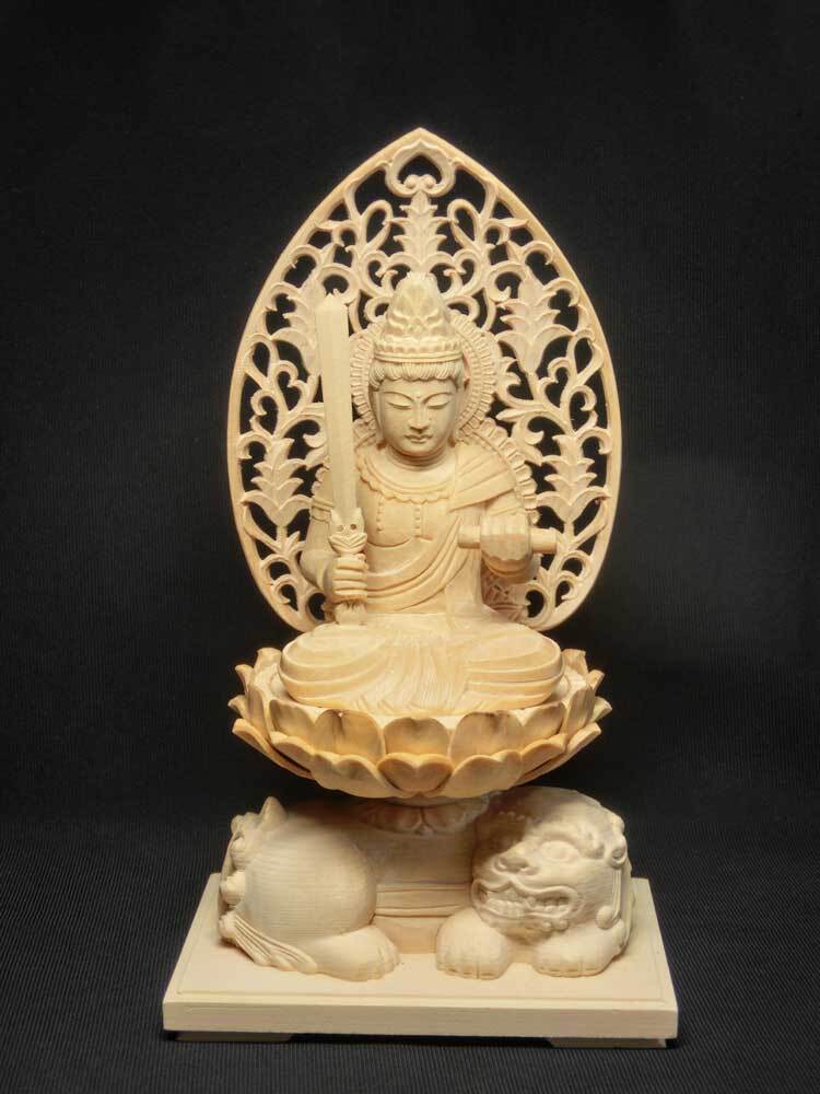 天然 桧木彫り 恵比寿 大黒天 セット（高さ約15cm）＜仏像・開運