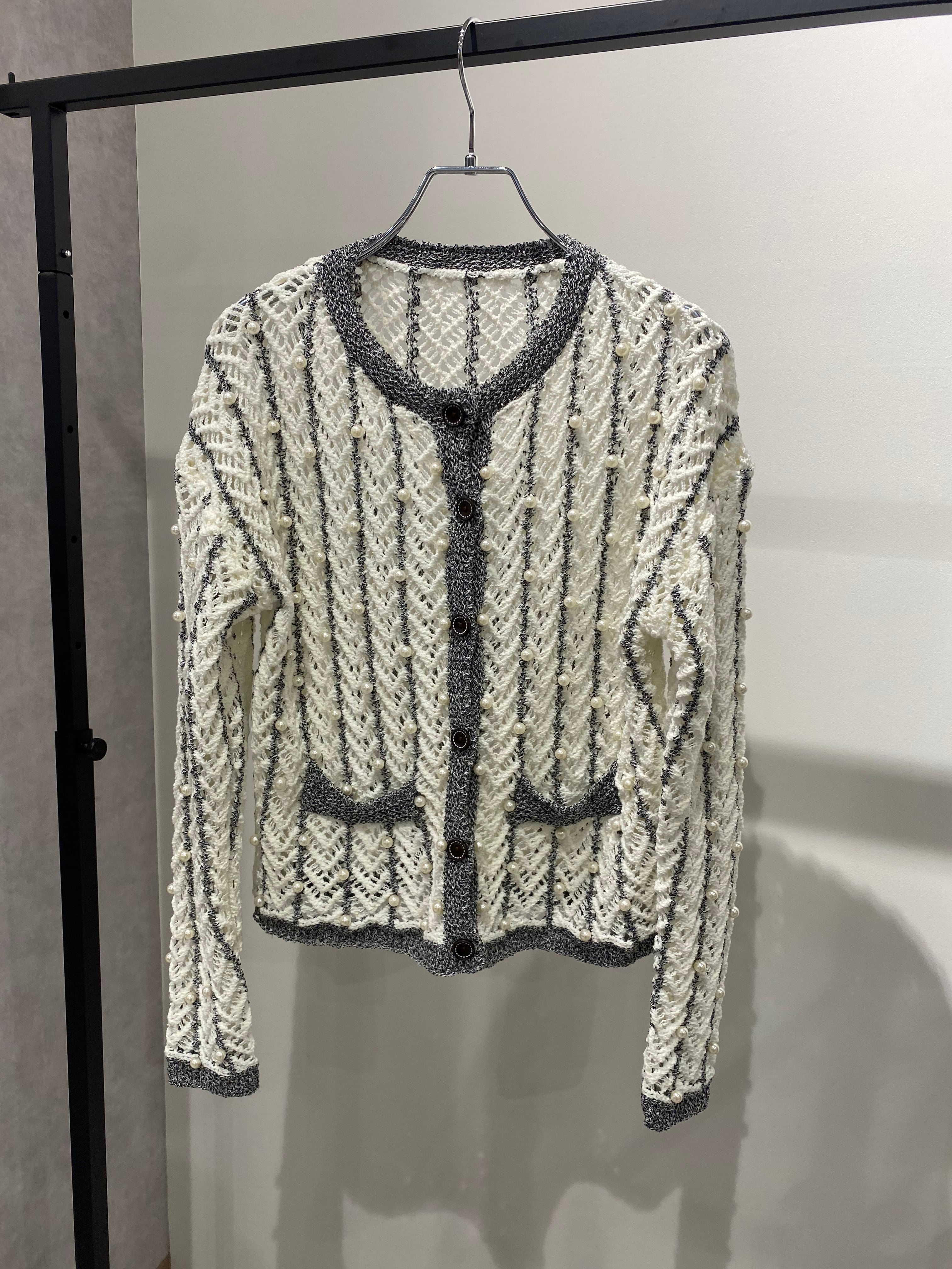 pearl cardigan