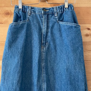 【DENIM&Co】 USA製 ロング デニム スカート アメリカ古着 サイズ6