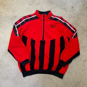 1980s REEBOK HALF ZIP SWEAT SHIRT