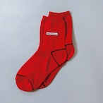 michirico刺繍 socks     Red  /  S, M, L size