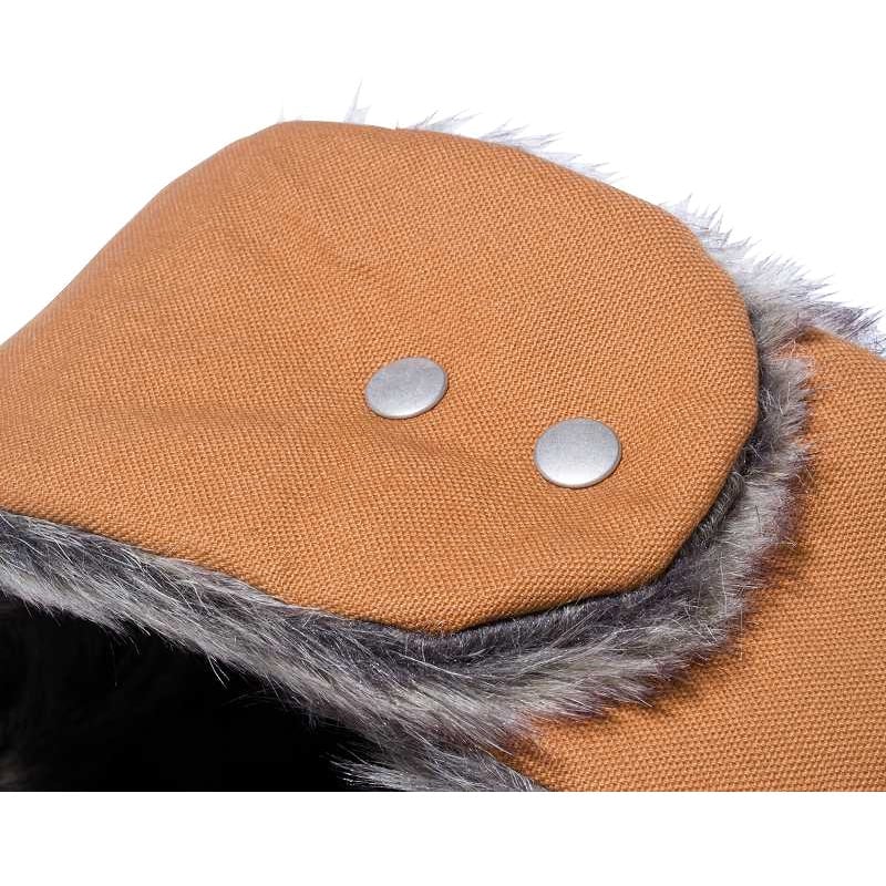 ニューエラ キャップ newera トラッパー 帽子 ダックキャンバス タン