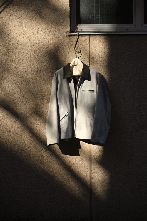 SEVEN BY SEVEN / LEATHER DETROIT JACKET (Ice Gray)
