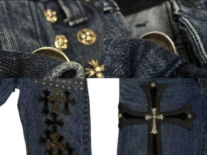 CHROME HEARTS クロムハーツ デニムパンツ カスタムオーダー クロス