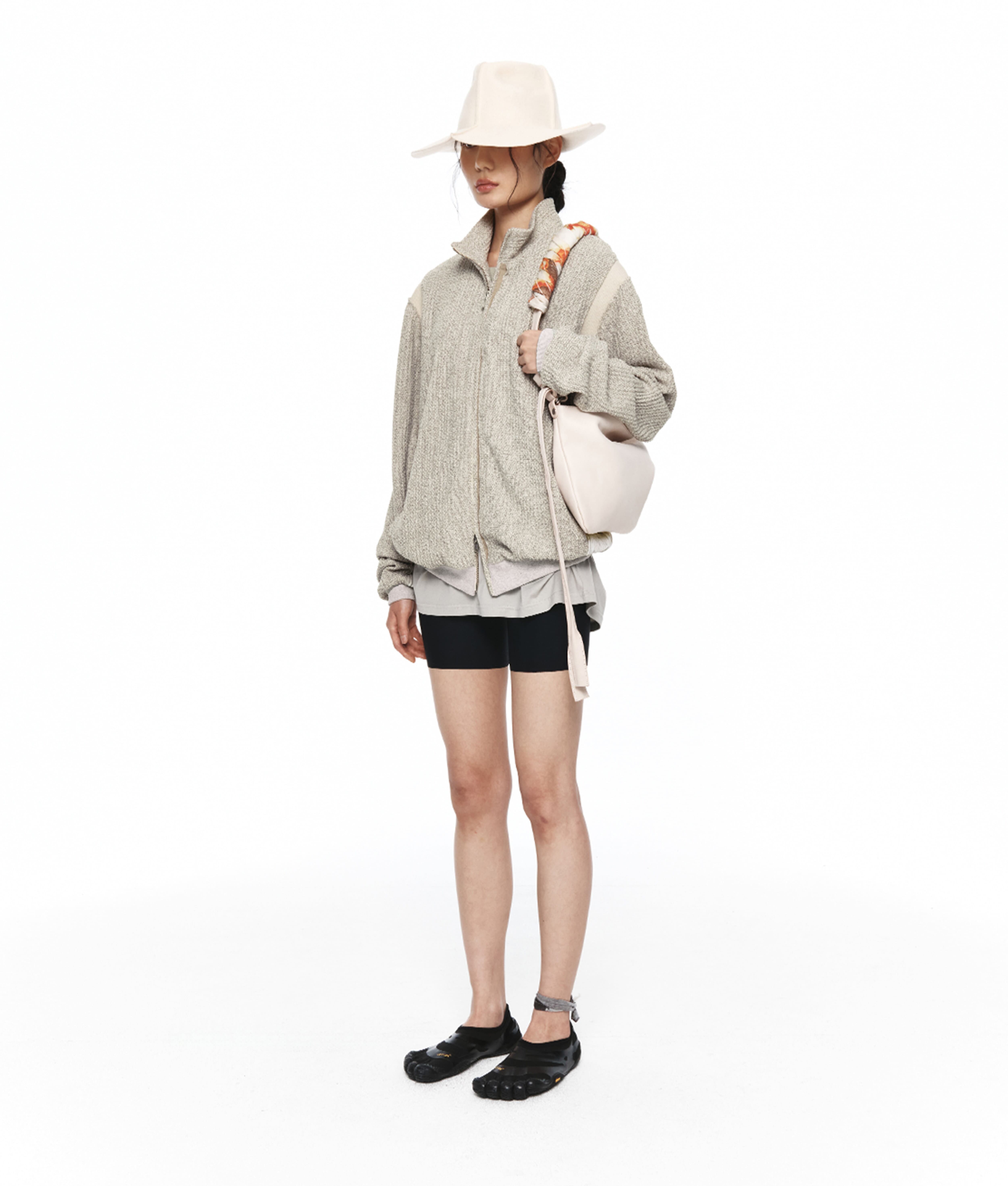 韓国さん 999HUMANITY] EASY KNITTED HALF ZIP UP (LIGHT GREEN) 正規品 韓国