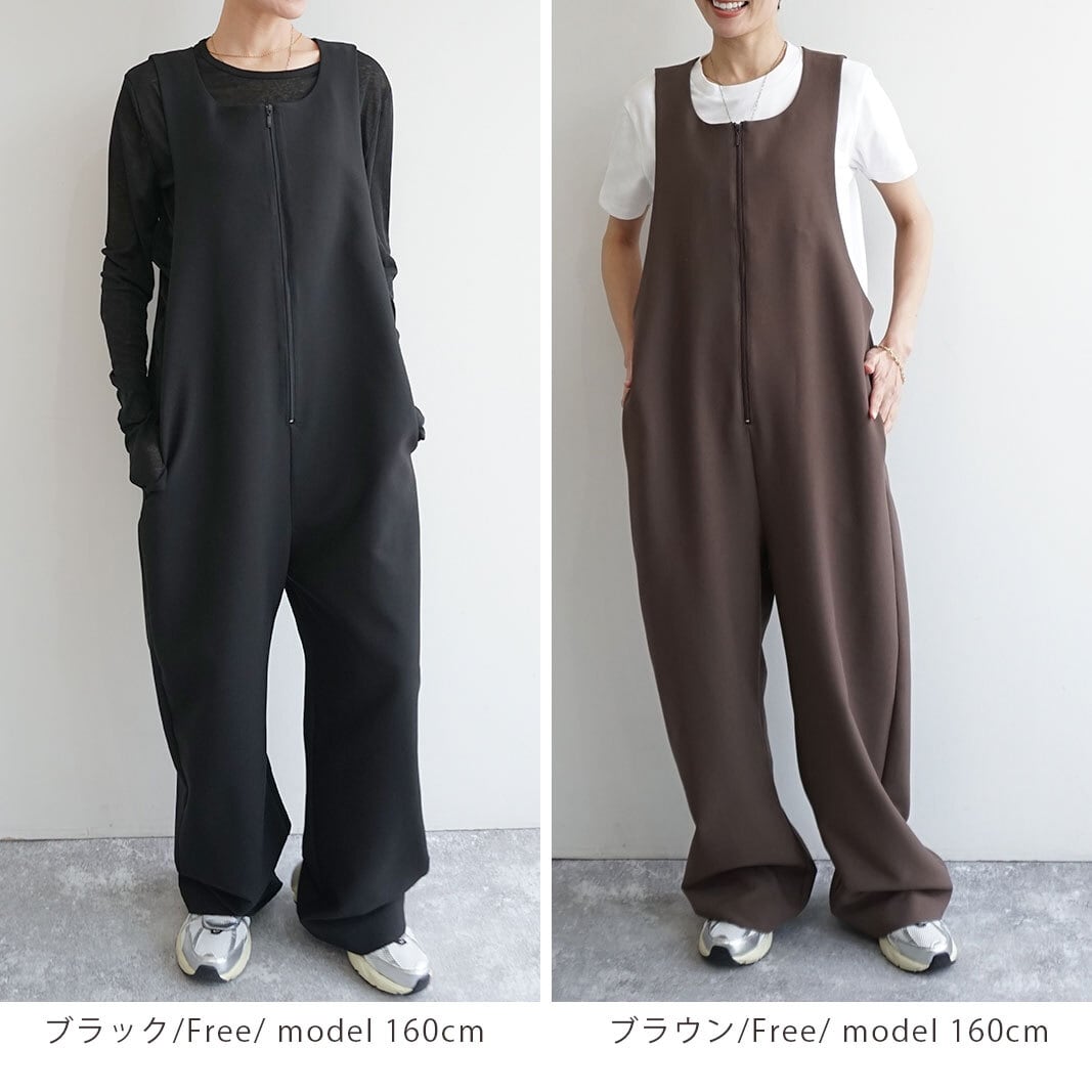 前ファスナーオールインワン | FASHFREN/ファッシュフレン