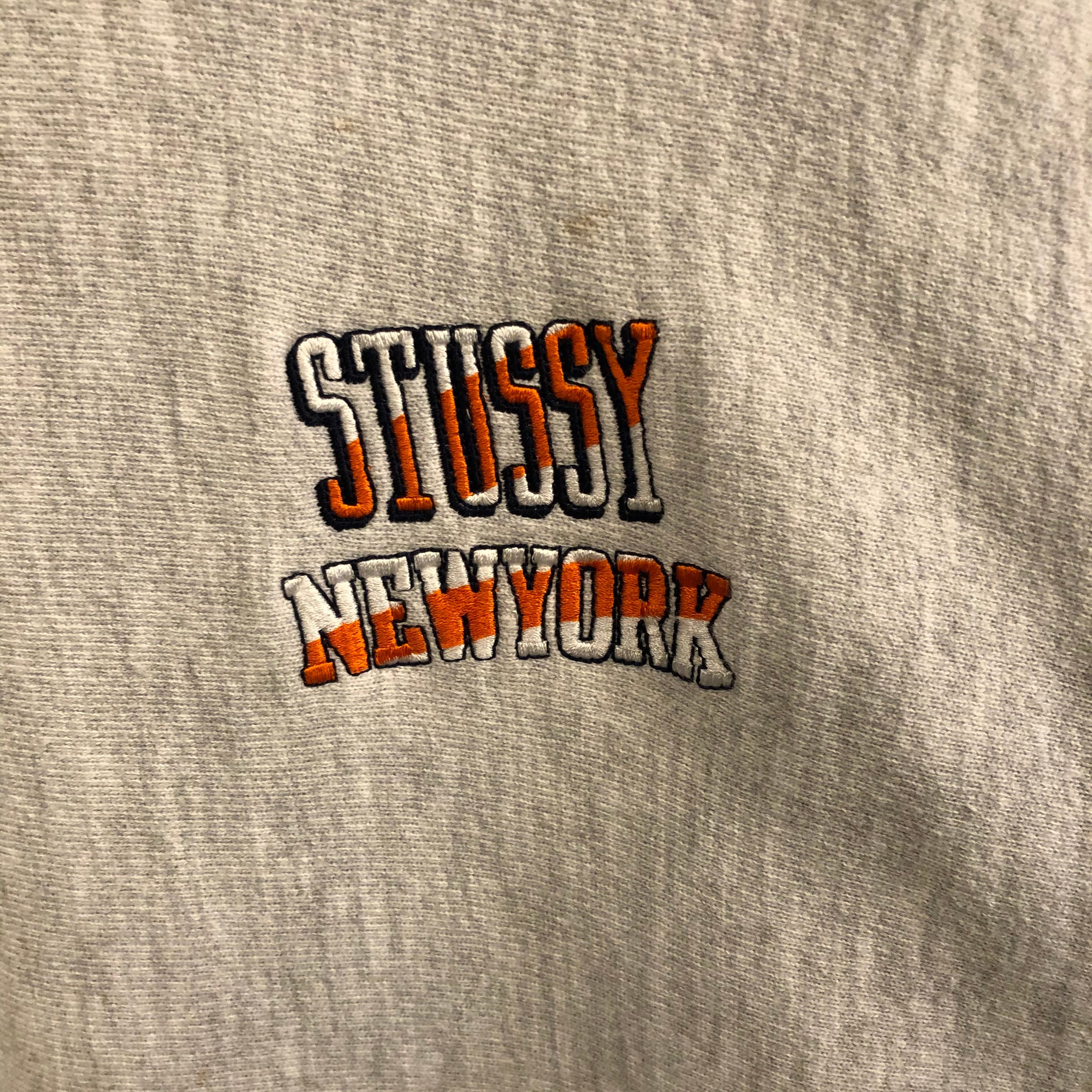 s Champion × Stussy Reverse Weave Sweat Hoodie USA製