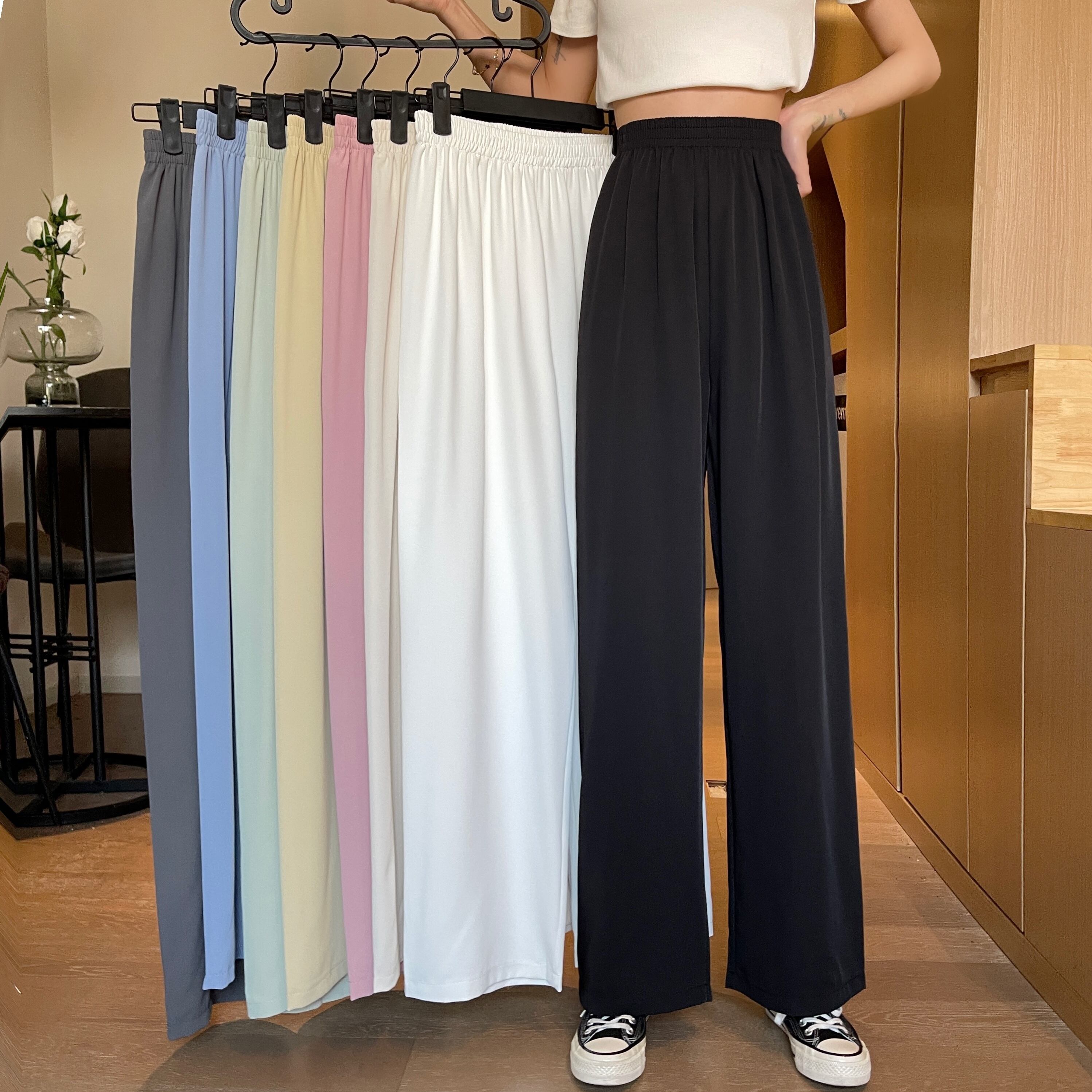 サマーカジュアルパンツ レディースルーズ ストリート 夏物 1号婦人24145298719