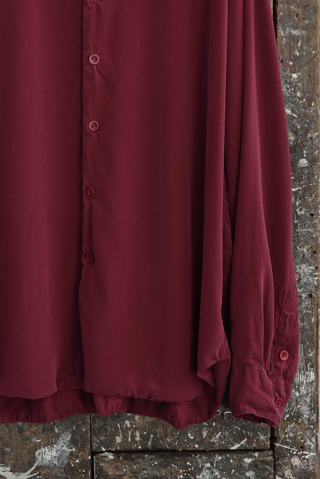 CHEZ VIDALENC - SILK SHIRT MILOU | Brownie