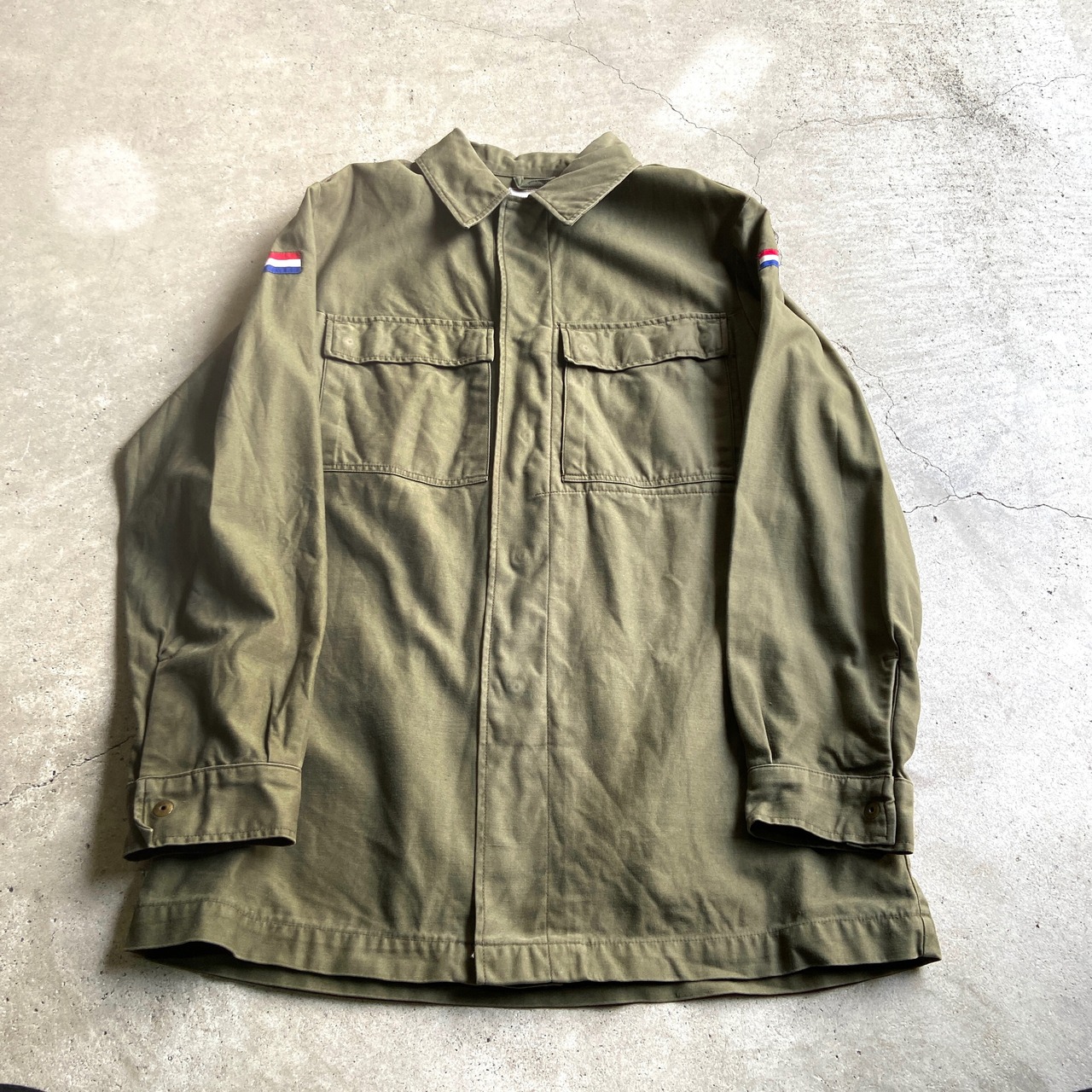 オランダ軍 フィールドジャケット メンズL相当 古着 ミリタリー 