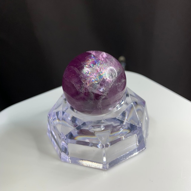 s140パープルフローライトスフィア