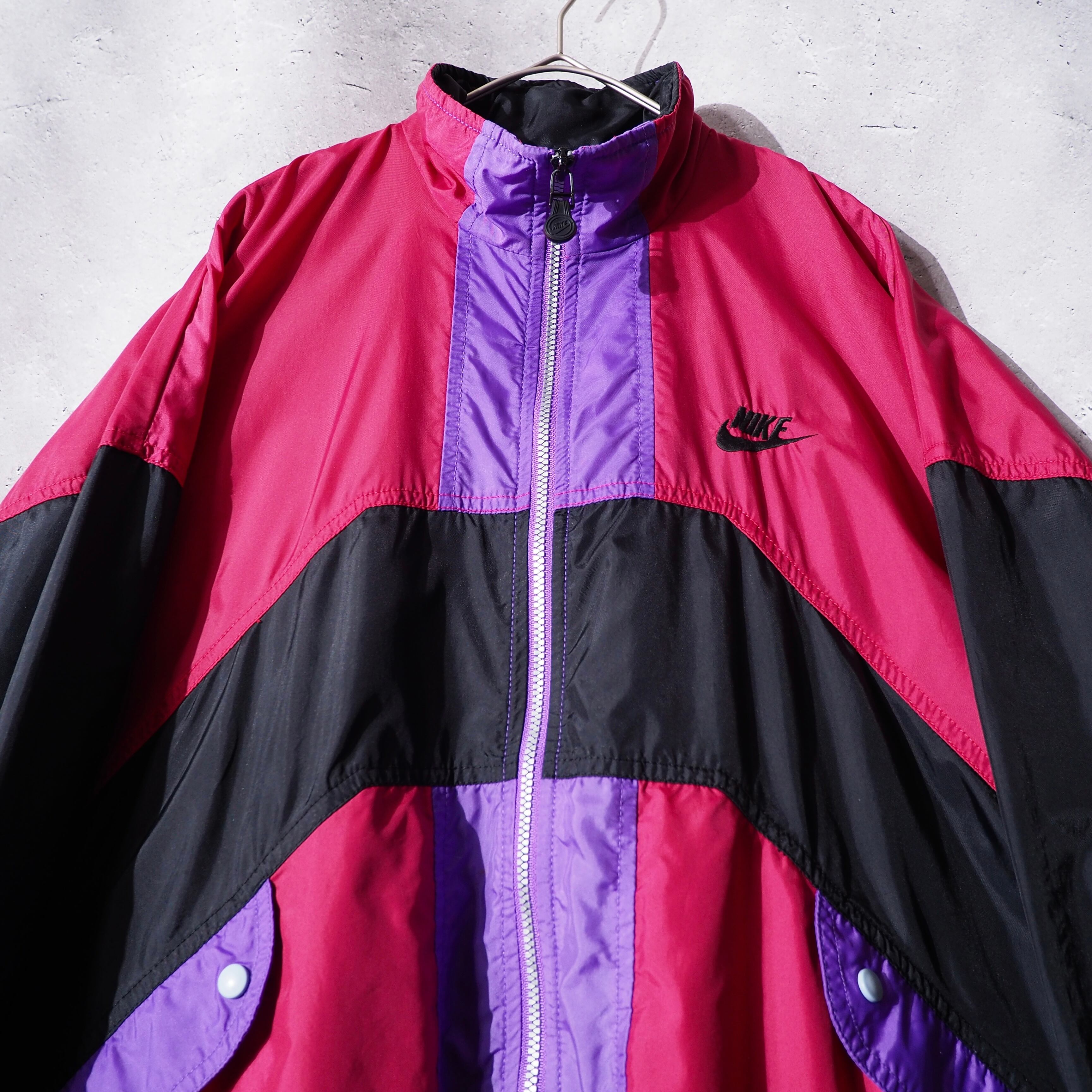 ” Nike ” Bewitching color panel switching design nylon jacket