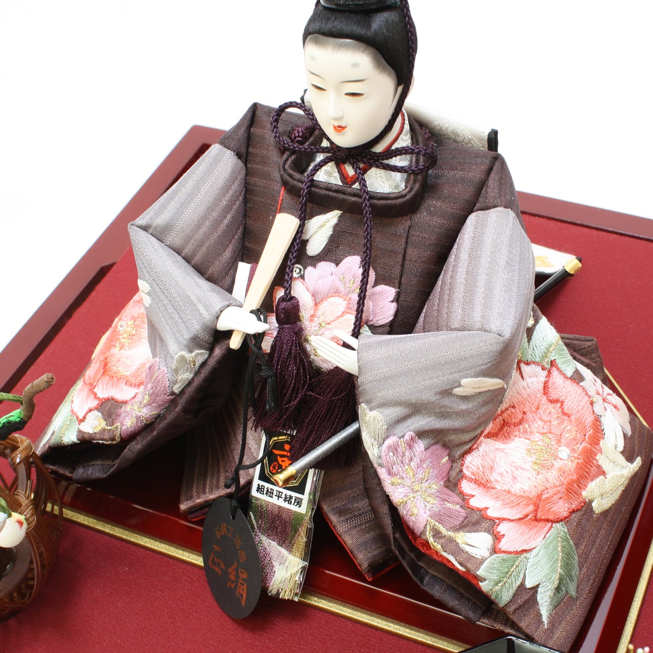 伝統的な雛人形 5段 ガラスケース付き e1e00fee545d469a4a16c4de6dd53a