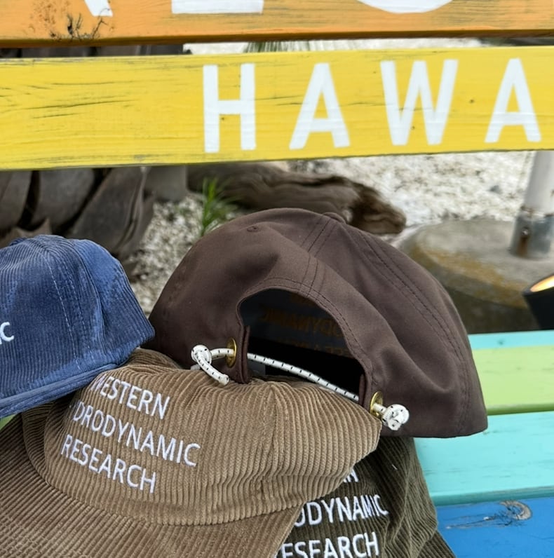 WHR Western Hydrodynamic Research ドローコード刺繍キャップ ¥11,000+tax(¥12,100)