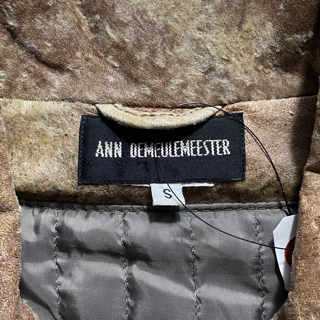 archive ANN DEMEULEMEESTER destroy leather blouson
