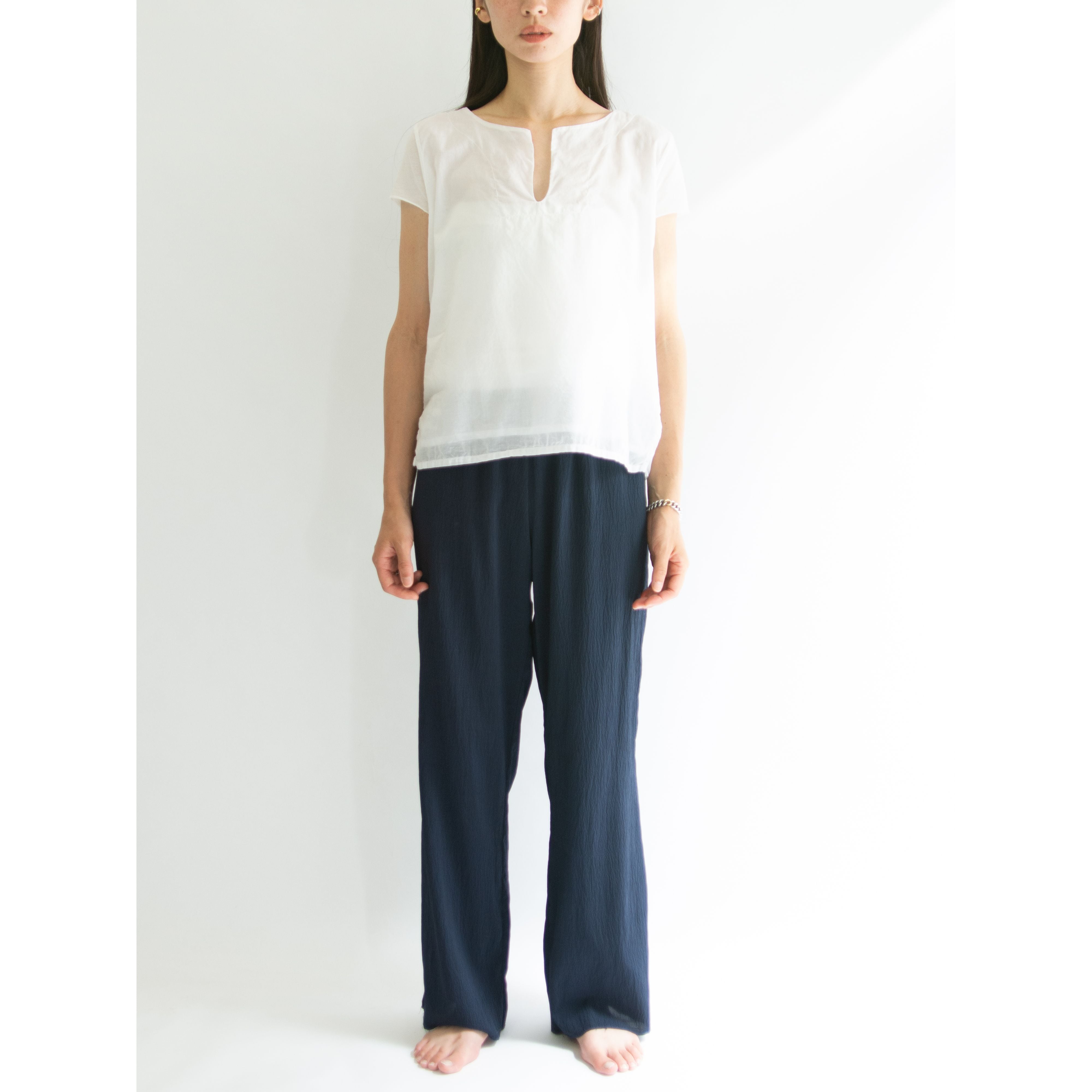 【KristenseN DU NORD】Made in Italy Double Gauge Cotton Pullover（クリステンセンドゥノルド イタリア製コットンダブルガーゼプルオーバー）