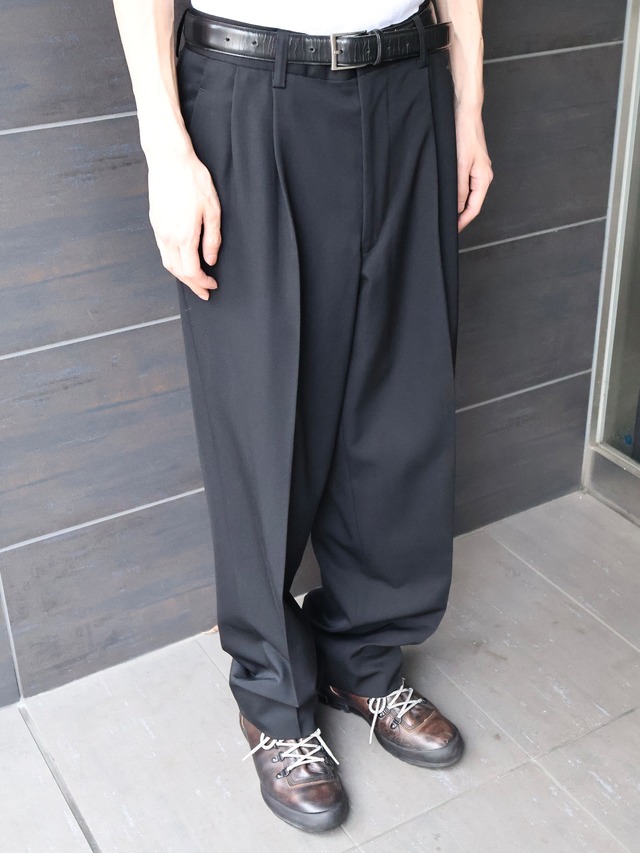 【issey miyake men】1 tuck tapered slacks