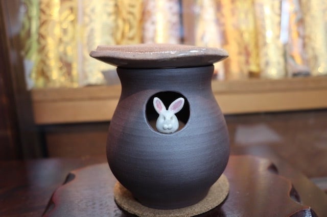 清水焼 茶香炉うさぎ(Kyo-yaki&Kiyomizu-yaki Incense burner 清水焼 茶香炉うさぎ(Kyo-yaki&Kiyomizu-yaki Incense burner