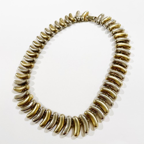 Vintage Gold & Silver Metal Necklace