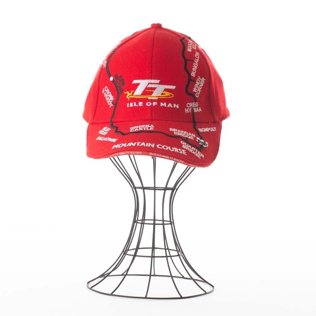 TT Couse Map Cap Red
