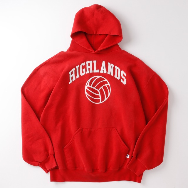 【極美品】80s Vintage RUSSEL ATHLETIC sweatshirt hoodie Made in USA size XL  ／80年代 ヴィンテージ  スウェット パーカー トレーナー  ラッセル アスレチックス レッド  USA製 ビッグサイズ XL