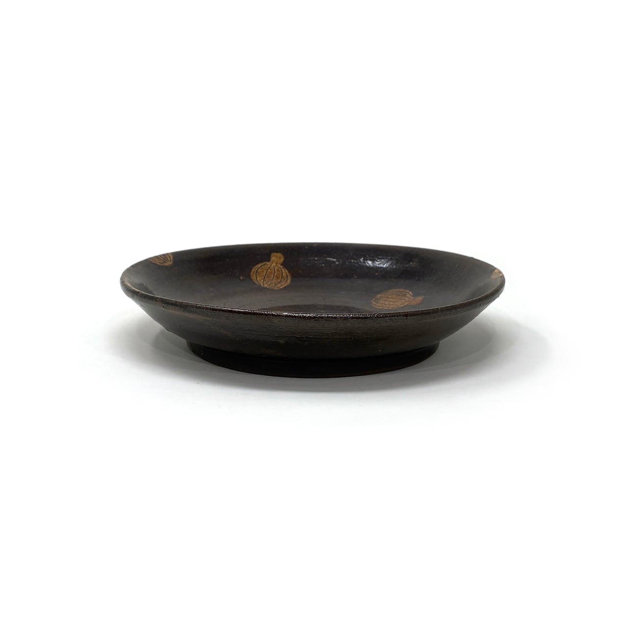 ぐるん工房 / 豊里千絵 】やちむん [月桃柄 5寸皿] ｜ 沖縄の現代工芸