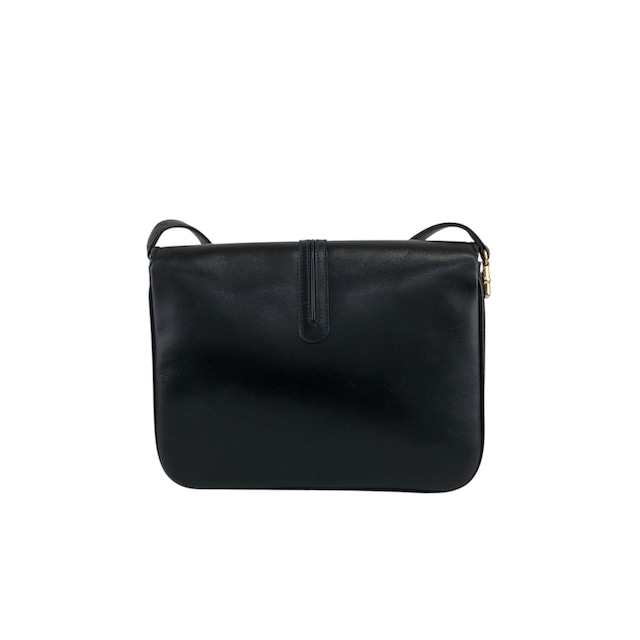 CELINE セリーヌ ショルダーバッグ ブラック ブラゾン フロントバックル レザー vintage ヴィンテージ オールド 5n6v3m