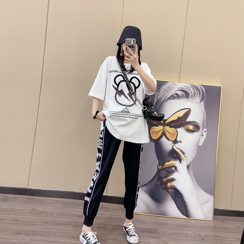 ルーズカジュアルジャケット スプリングラウンドネック半袖スリーブ ハーフスリーブ 春物 Oネック ミックスインファッション95082884308