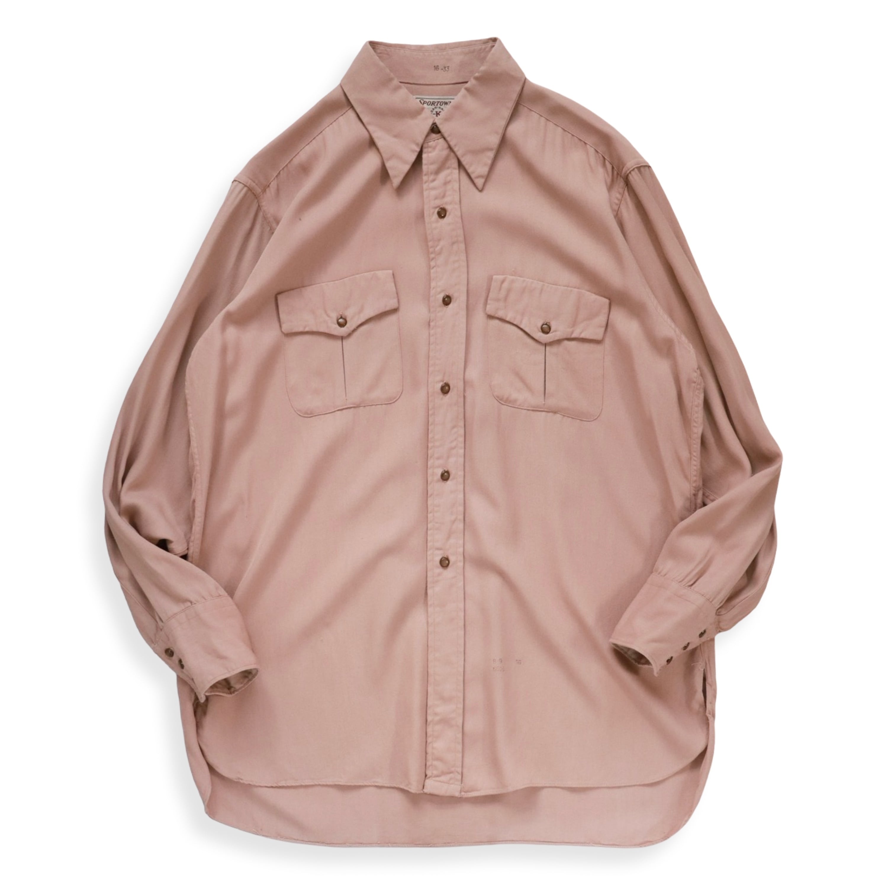 Vintage Rayon Gabardine Western Shirt