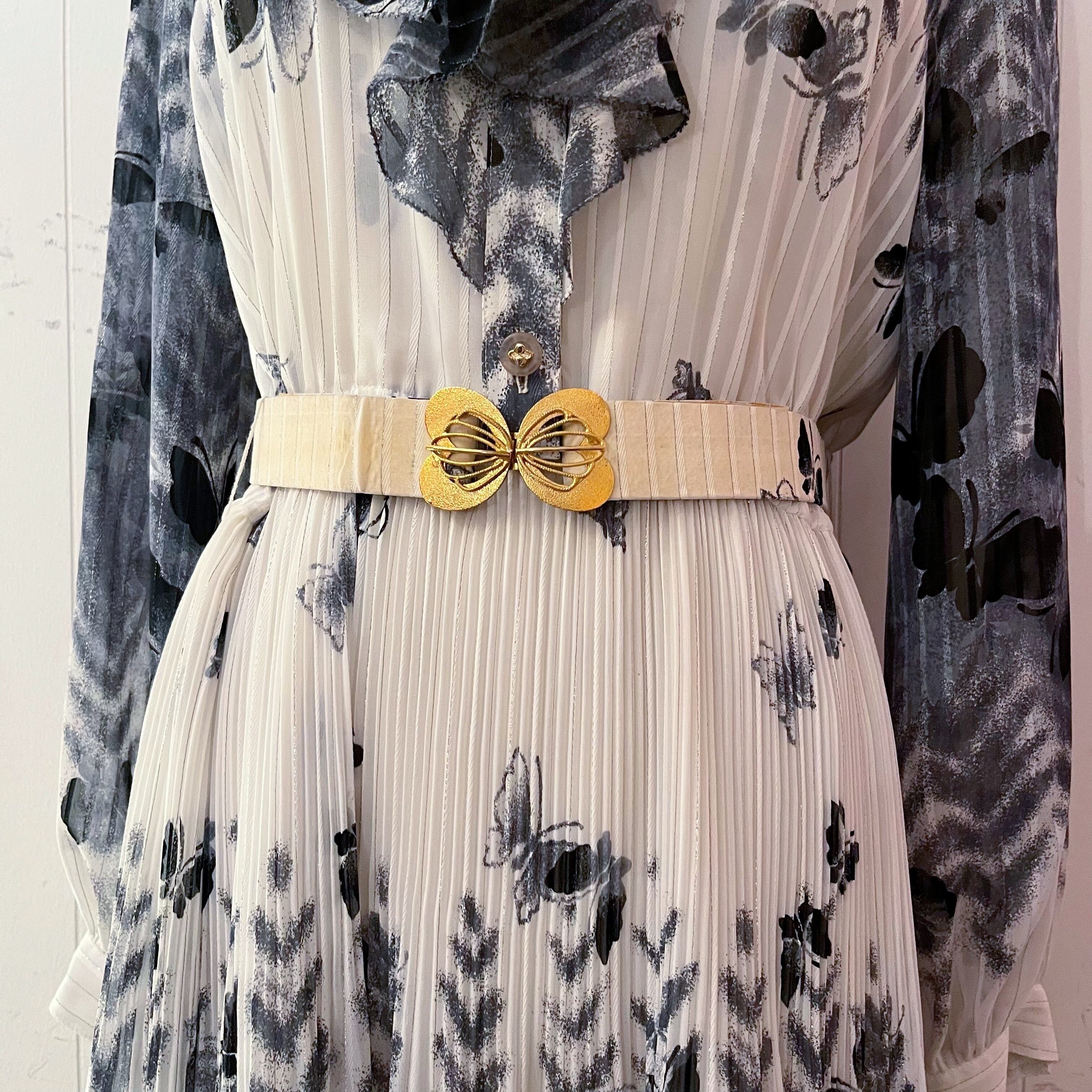 butterfly lame line one-piece