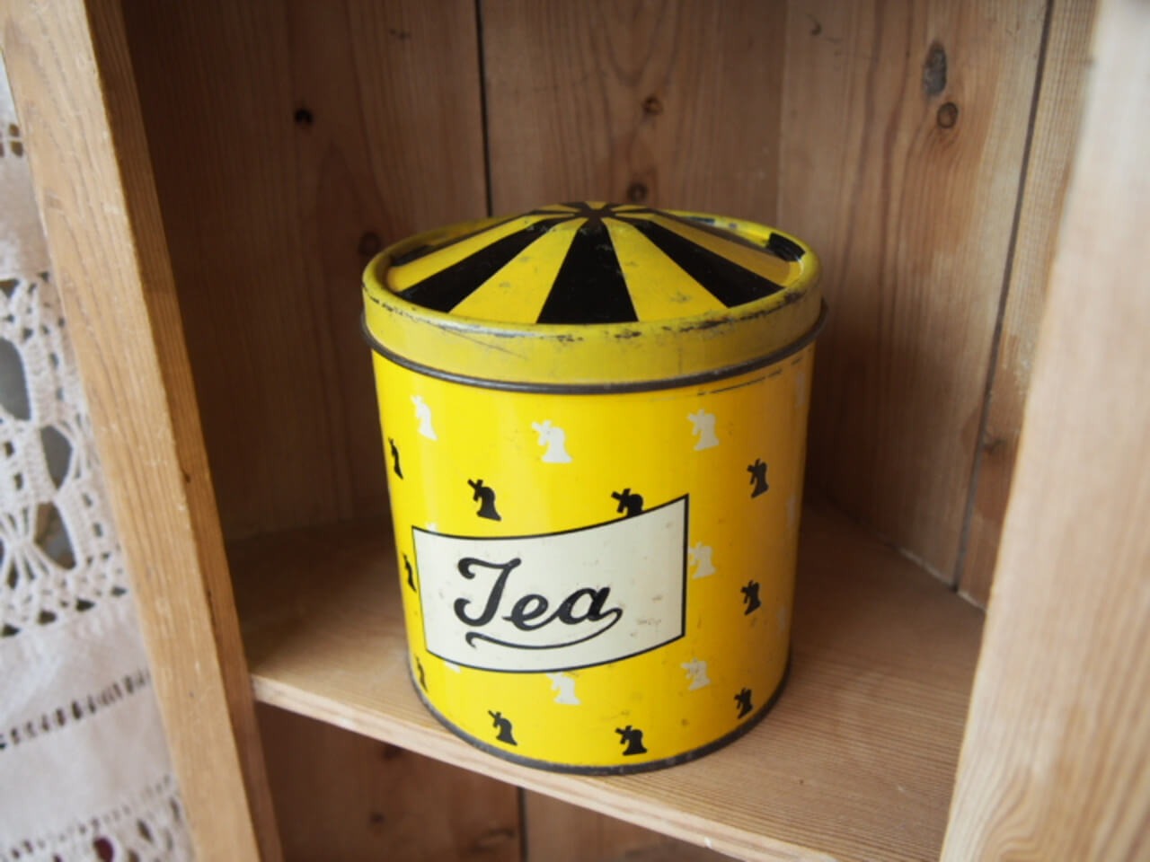 イギリスアンティーク　キャニスター(TEA)