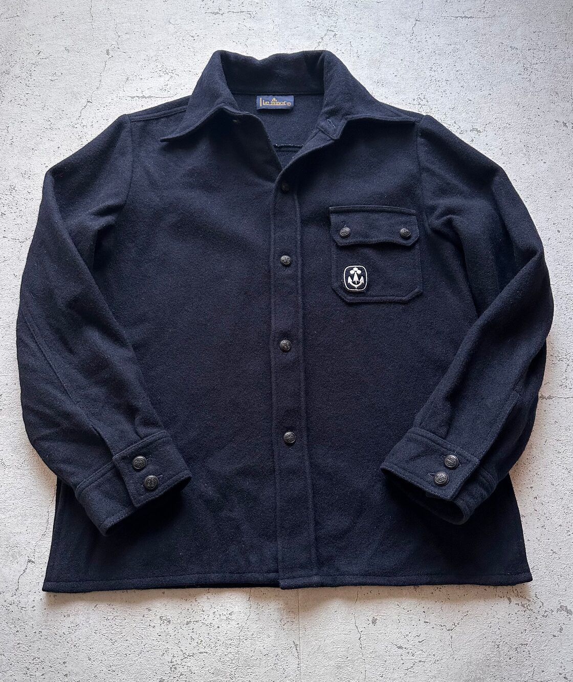 90s〜 FRANCE製 “ Le minor ” CPO WOOL SHIRT OLD ORIGINAL フランス製 