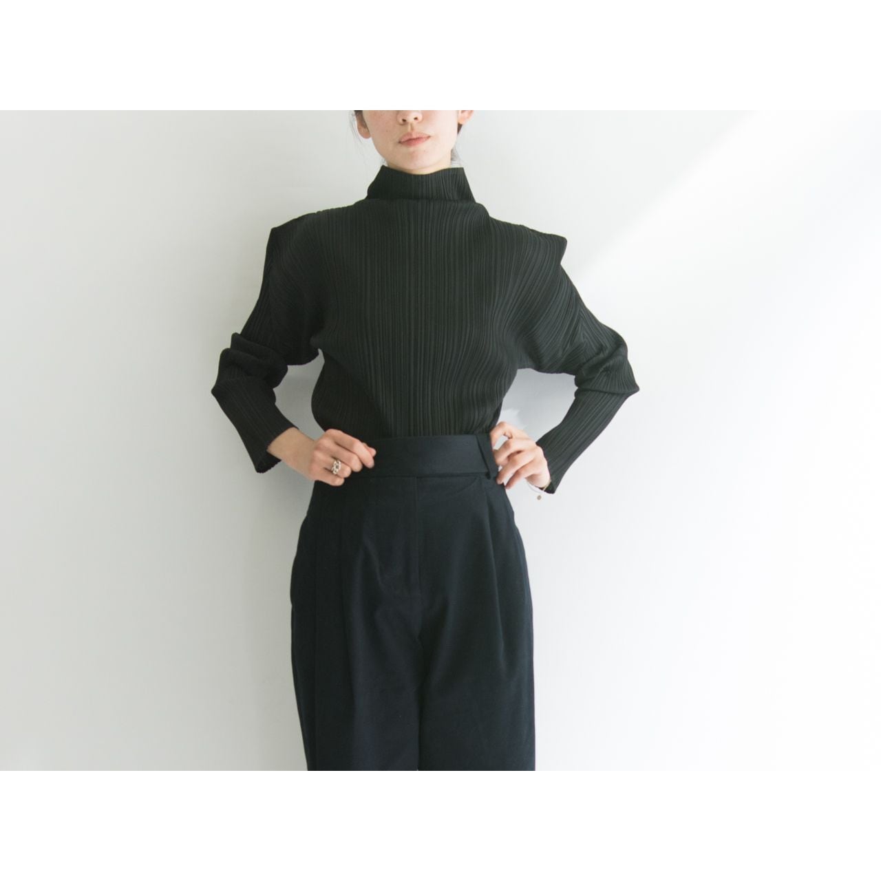 PLEATS PLEASE ISSEY MIYAKE 】Made in Japan high neck pullover ...