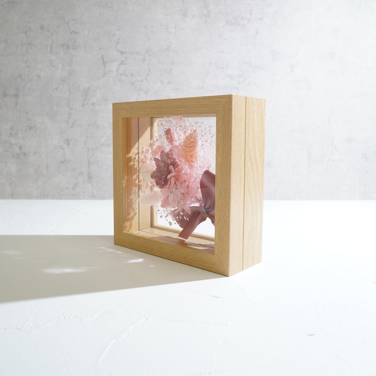 【ピンク】フレームフラワー Mサイズ 花束タイプ FM-39≪限定1点≫