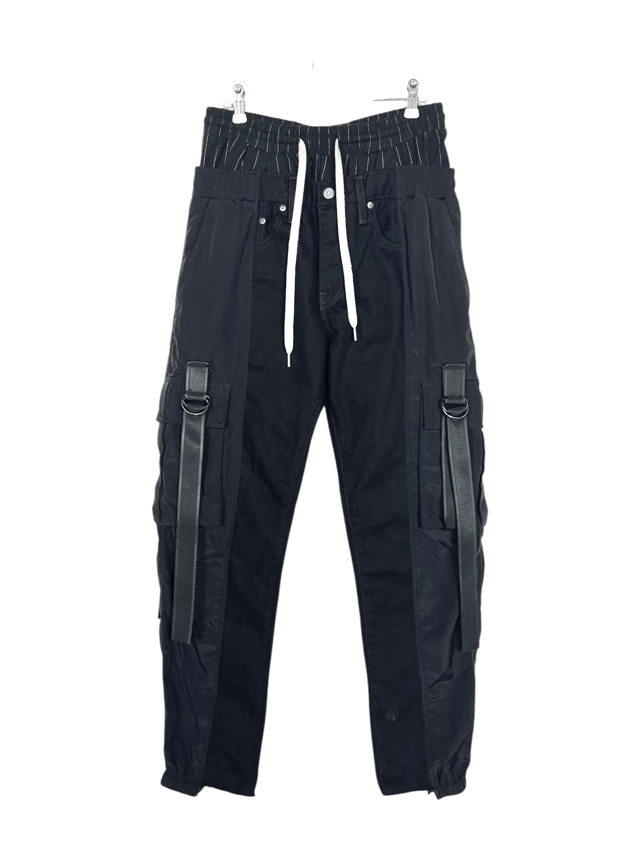 "再構築" Cotton Denim× cargo Layer Docking Pants - 9
