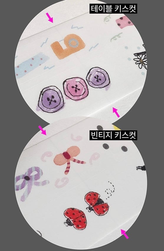 zafa】マスキングテープ 신선한 키스컷 glen キスカット | 韓国文具