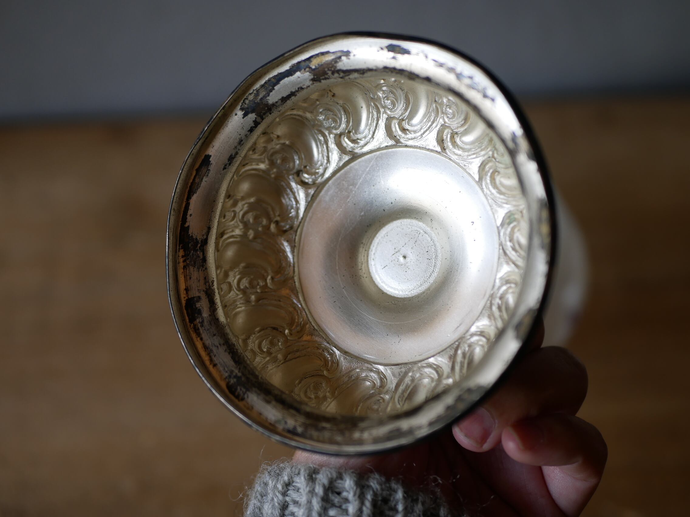 筒状のボンボニエールフランスアンティークブロカントのある暮らし