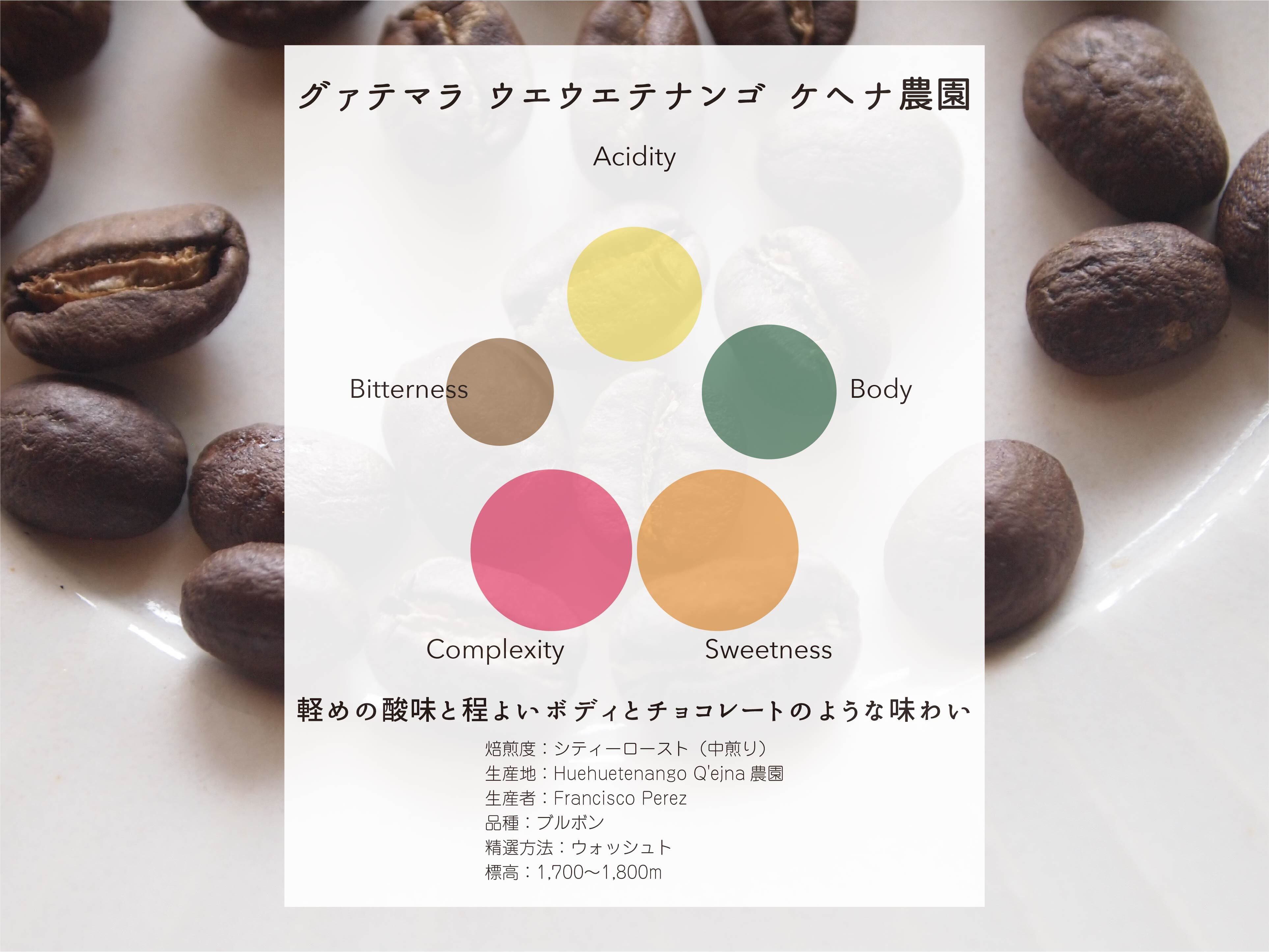 グァテマラ ウエウエテナンゴ ケヘナ農園 ウォッシュト 100g | ポルト