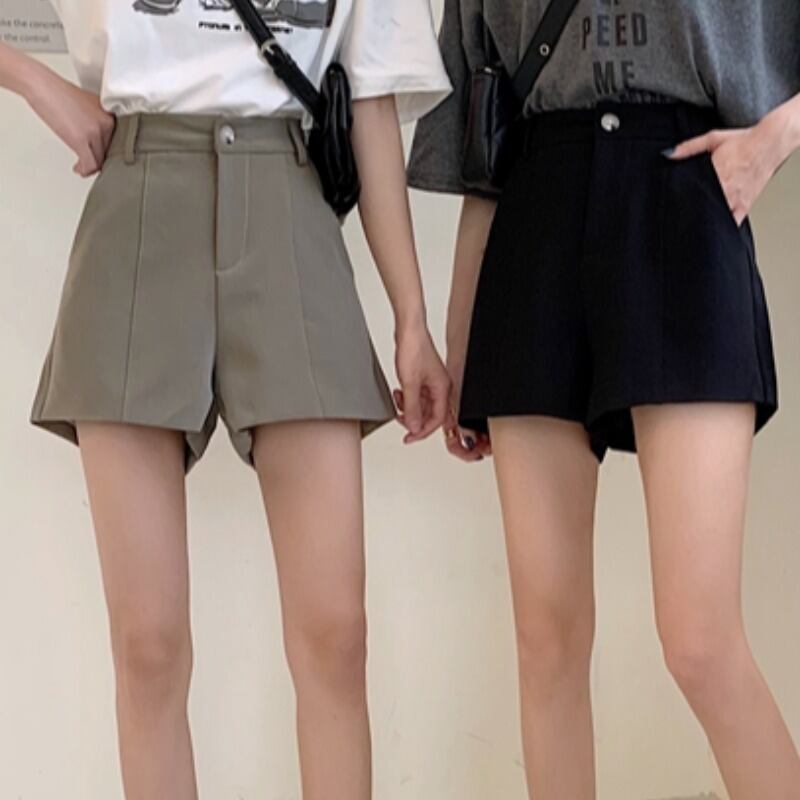 シックな新作ルーズシンワイドレッグショーツワイルドハイウエストカジュアルスーツショーツパンツの2020年秋冬バージョン YY-ファッション26182089862