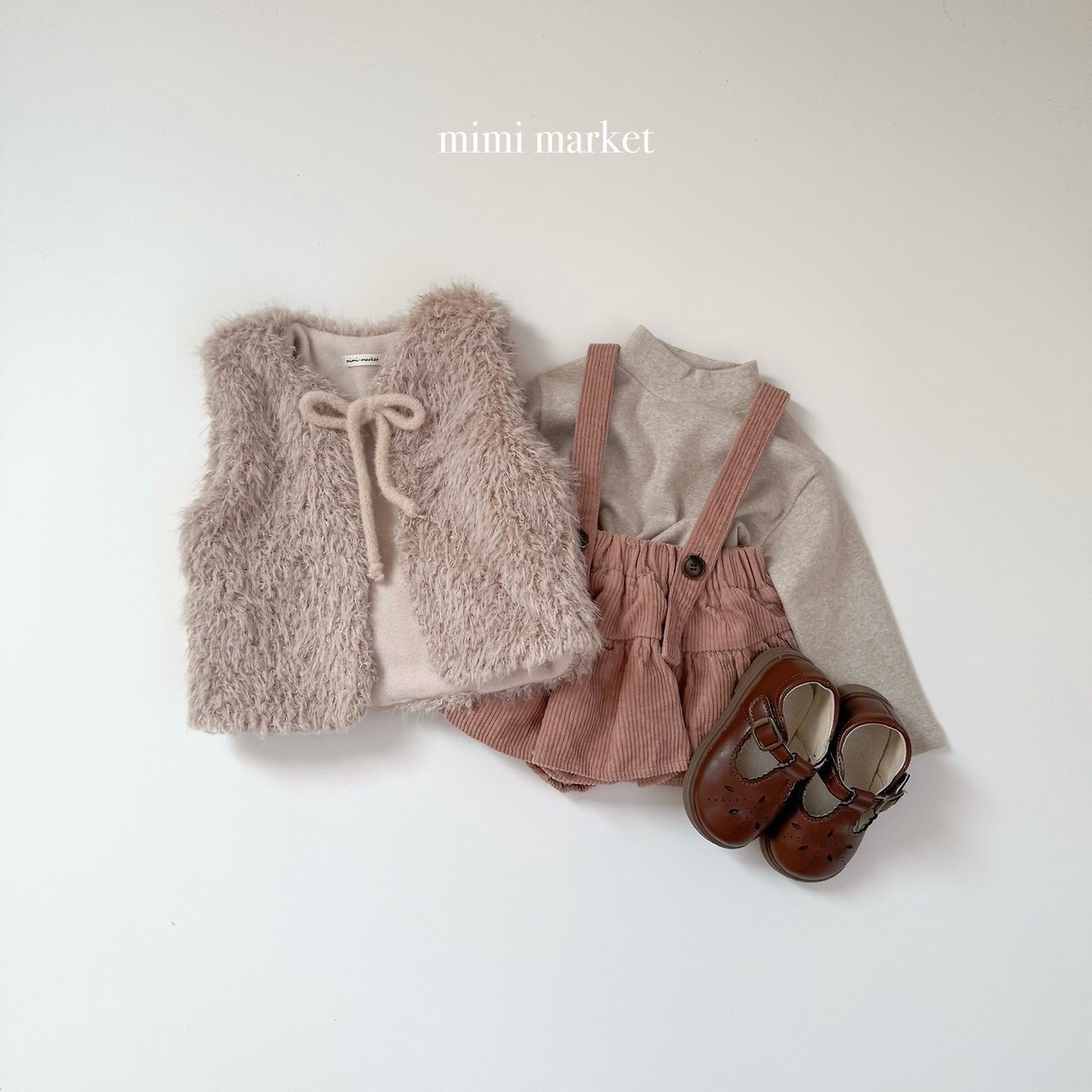 ミミマーケット / mimimarket / ニクシーベスト / 韓国子供服 / キッズ / 26winter〖取寄〗*S~L*