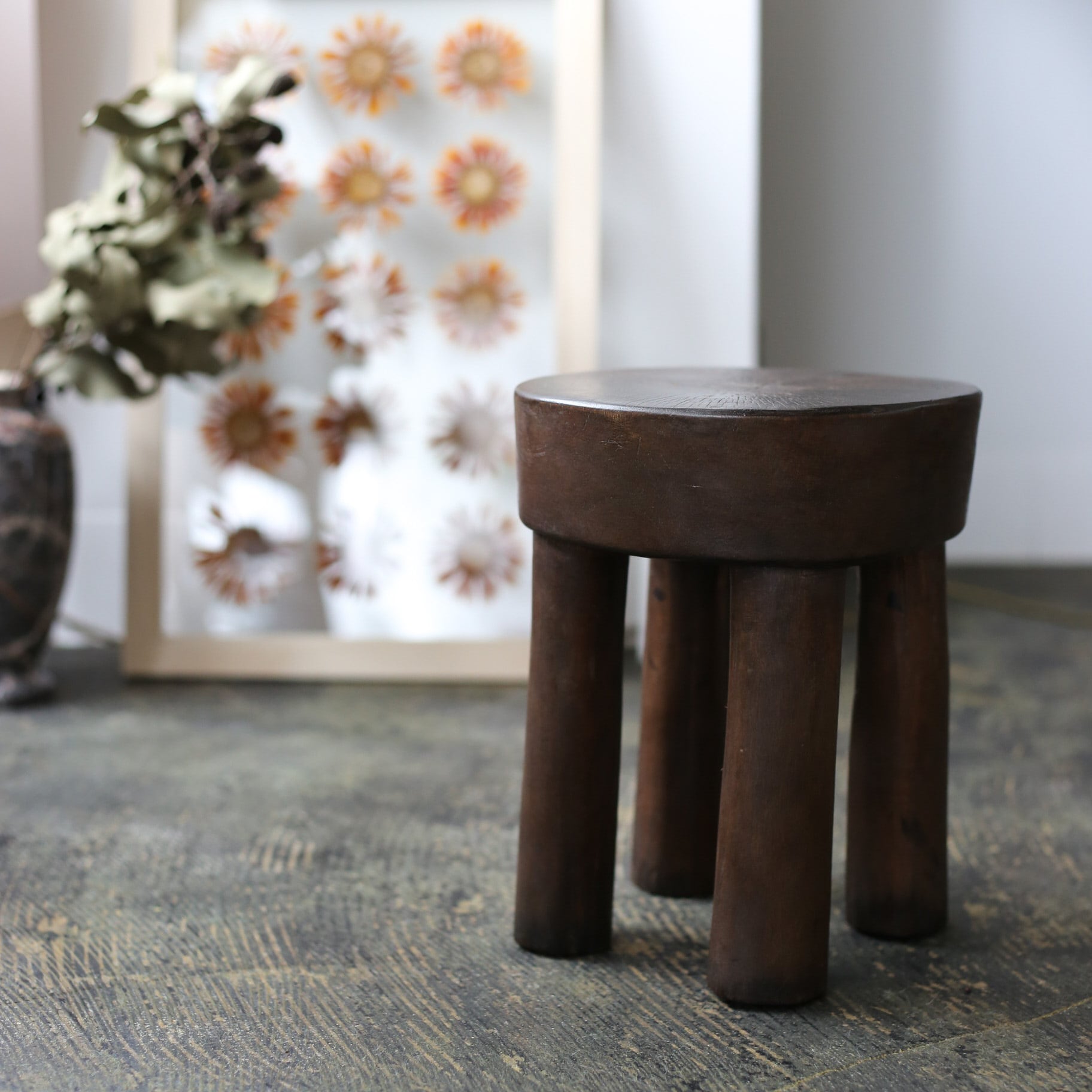 一点物 ヴィンテージ セヌフォ族 スモールスツール