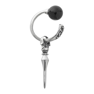 オニキススピアーイヤーカフ　AKE0104　Onyx Spear Ear Cuff　 シルバーアクセサリー  Silver jewelry