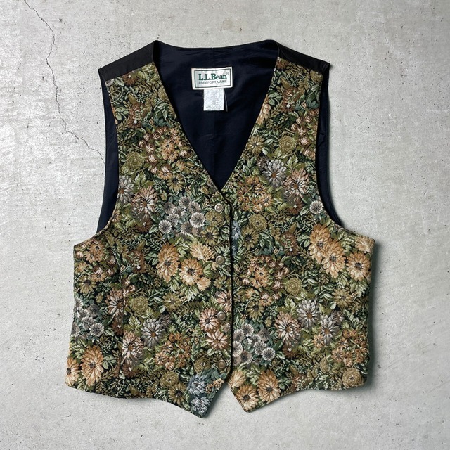 USA製 80年代 L.L.Bean エルエルビーン ゴブラン織り ベスト ジレ 