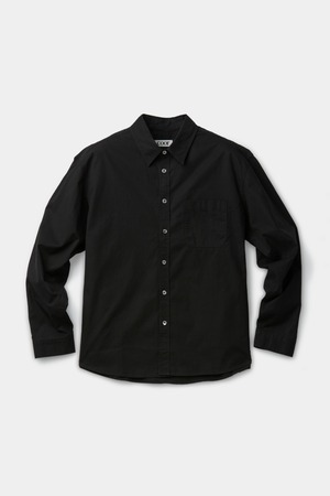 [COOR] Garment Washed Cotton Shirt (Washed Black) 正規品 韓国ブランド 韓国通販 韓国代行 韓国ファッション クール クーア クアー COOR 日本 店舗